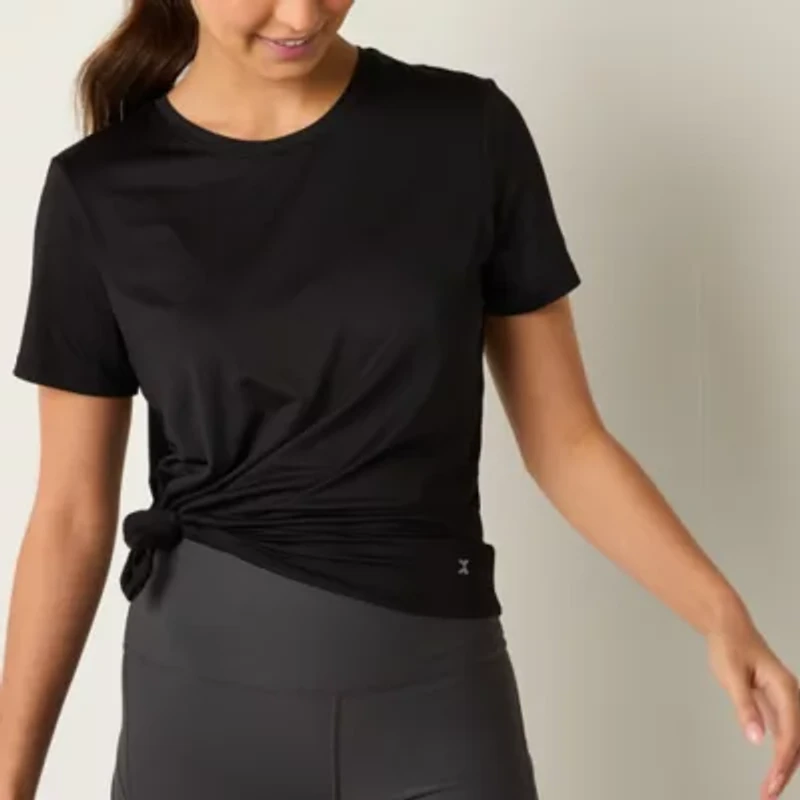 Xersion Womens Performance Crew Neck Short Sleeve T-Shirt