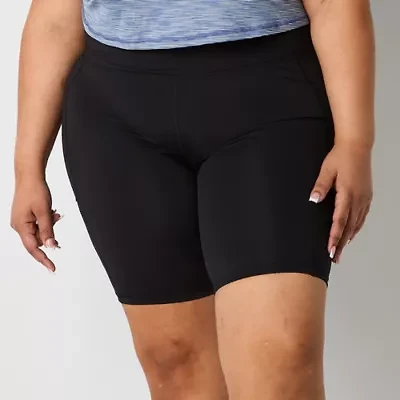 Xersion EverUltra Womens 10" High Rise Plus Quick Dry Bike Short