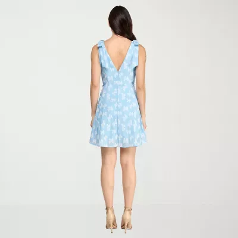 City Triangle Womens Juniors Fit + Flare Dress