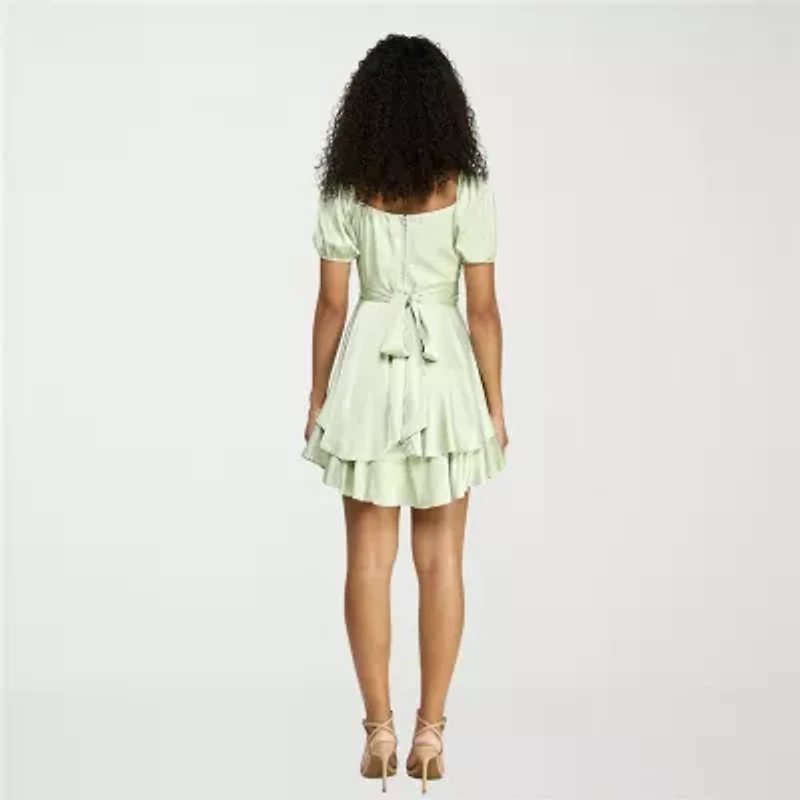 B. Smart Womens Juniors Fit + Flare Dress