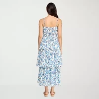 City Triangle Womens Juniors Sleeveless A-Line Dress