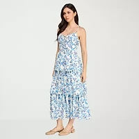 City Triangle Womens Juniors Sleeveless A-Line Dress