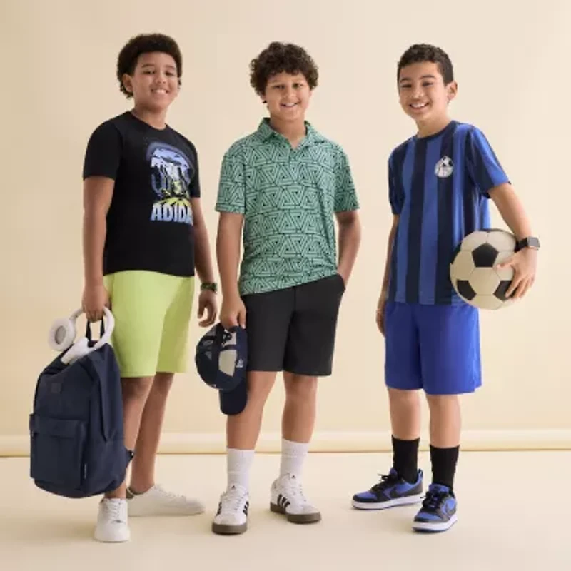 adidas Big Kid Boys Mid Rise Pull-On Short