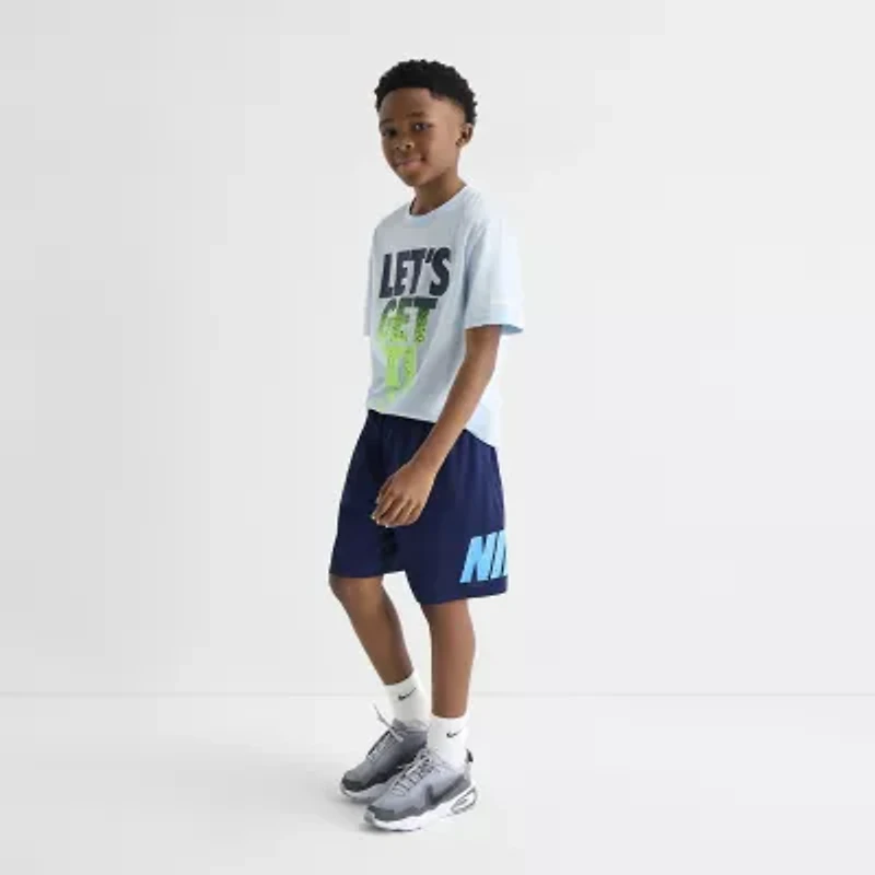 Nike 3BRAND by Russell Wilson Big Kid Boys Crew Neck Short Sleeve Regular Fit Graphic T-Shirt