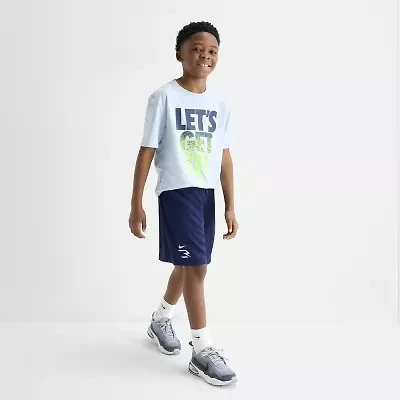 Nike 3BRAND by Russell Wilson Big Kid Boys Crew Neck Short Sleeve Regular Fit Graphic T-Shirt