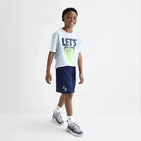 Nike 3BRAND by Russell Wilson Big Kid Boys Crew Neck Short Sleeve Regular Fit Graphic T-Shirt