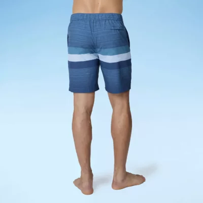 Free Country Seabreeze Stripe Mens Striped Swim Trunks
