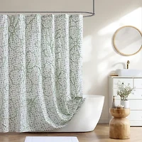 Peri Home Blueberry Chenille Shower Curtain