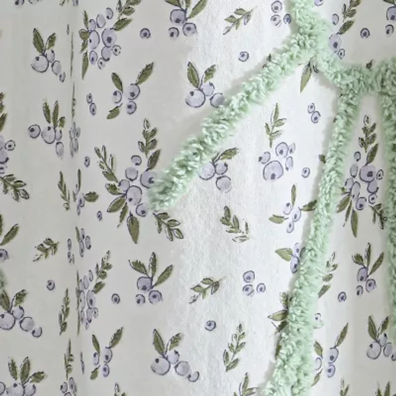 Peri Home Blueberry Chenille Shower Curtain