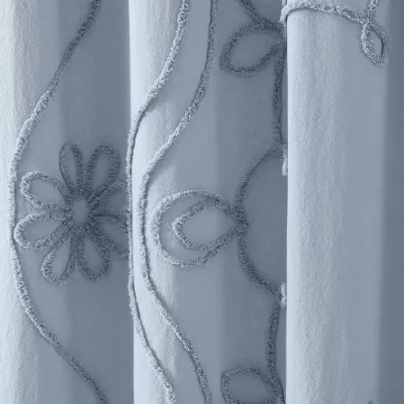 Peri Home Retro Scroll Shower Curtain