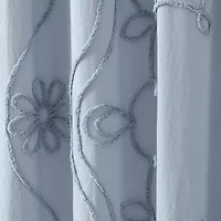 Peri Home Retro Scroll Shower Curtain