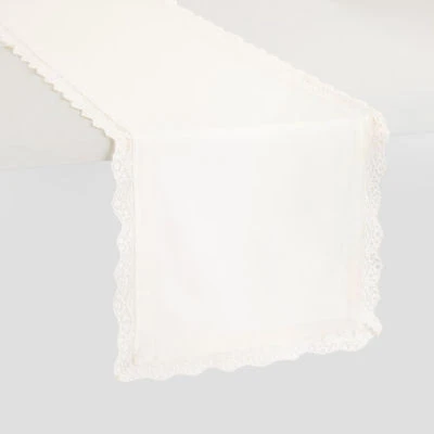 Layerings Lace Edge Table Runner