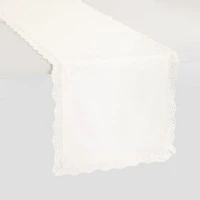 Layerings Lace Edge Table Runner