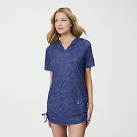 Free Country Womens Hooded Short Sleeve T-Shirt Dress