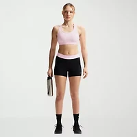 Nike Womens 3" Mid Rise Stretch Fabric Moisture Wicking Quick Dry Bike Short