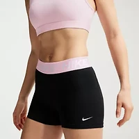 Nike Womens 3" Mid Rise Stretch Fabric Moisture Wicking Quick Dry Bike Short