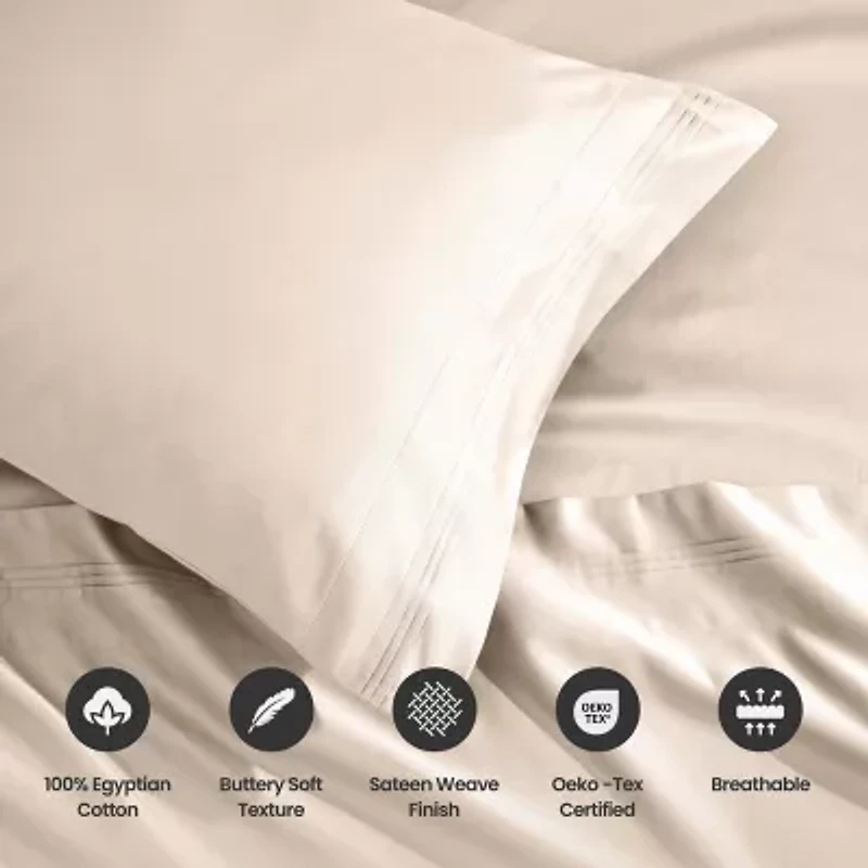 SUPERIOR® Egyptian Cotton Marrow Stitch 1500tc Deep Pocket Sheet Set