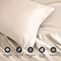 SUPERIOR® Egyptian Cotton Marrow Stitch 1500tc Deep Pocket Sheet Set