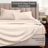 SUPERIOR® Egyptian Cotton Marrow Stitch 1500tc Deep Pocket Sheet Set