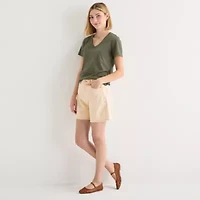a.n.a Womens V Neck Short Sleeve T-Shirt