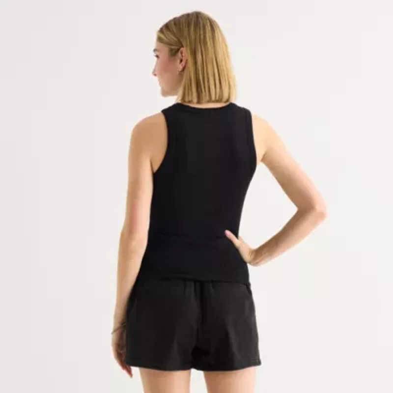 a.n.a Womens Henley Neck Sleeveless Tank Top