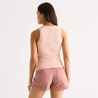 a.n.a Womens Henley Neck Sleeveless Tank Top