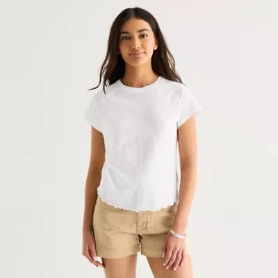 a.n.a Womens Crew Neck Short Sleeve T-Shirt