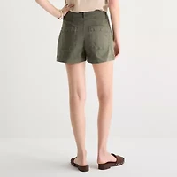 a.n.a Patch Pocket Womens 4" Highest Rise Chino Short
