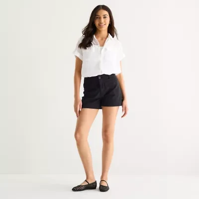 a.n.a Womens 4" Highest Rise Chino Short