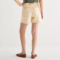 a.n.a Womens High Rise Denim Short