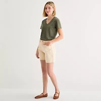 a.n.a Womens High Rise Denim Short