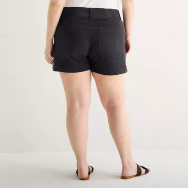 a.n.a Womens 4" Highest Rise Plus Chino Short