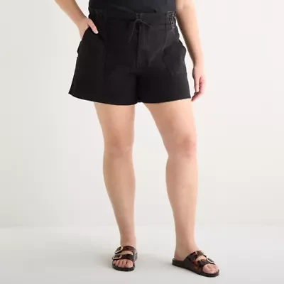 a.n.a Utility Womens Highest Rise Plus Denim Short