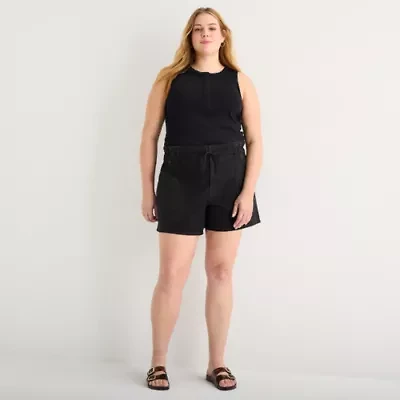 a.n.a Womens Highest Rise Plus Denim Short