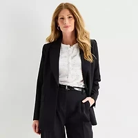 Liz Claiborne Womens Relaxed Fit Blazer