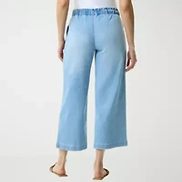 Gloria Vanderbilt Womens Knitology Wide Leg Crop with Drawstring