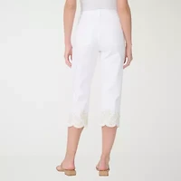 Gloria Vanderbilt Amanda Womens High Rise Stretch Fabric Capri Jean