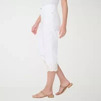 Gloria Vanderbilt Amanda Womens High Rise Stretch Fabric Capri Jean