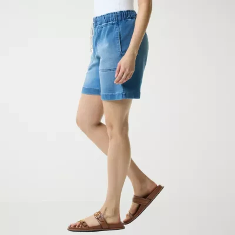 Gloria Vanderbilt Womens 7" Denim Short