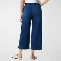 Gloria Vanderbilt Womens Knitology Wide Leg Crop with Drawstring