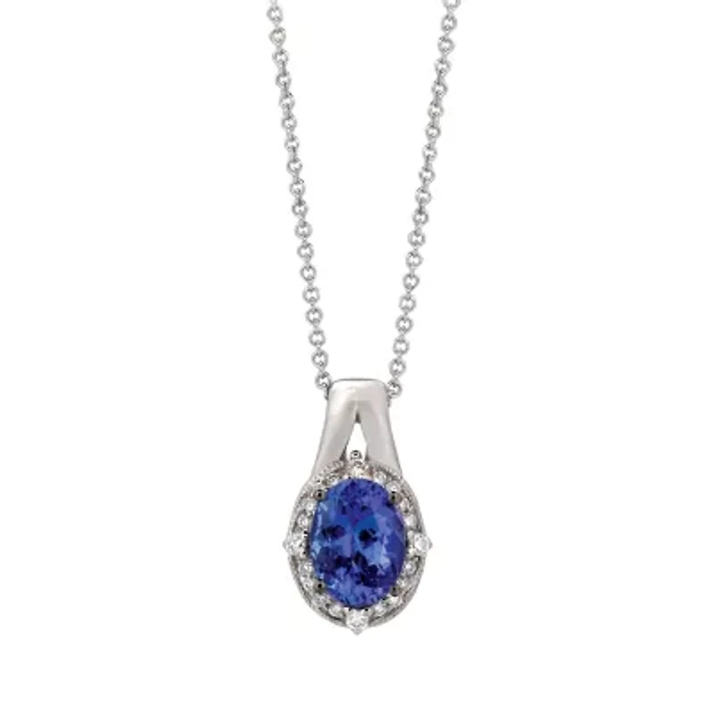 Le Vian® Grand Sample Sale™ Blueberry Tanzanite® & Vanilla Diamonds® Pendant set in 14K Vanilla Gold®