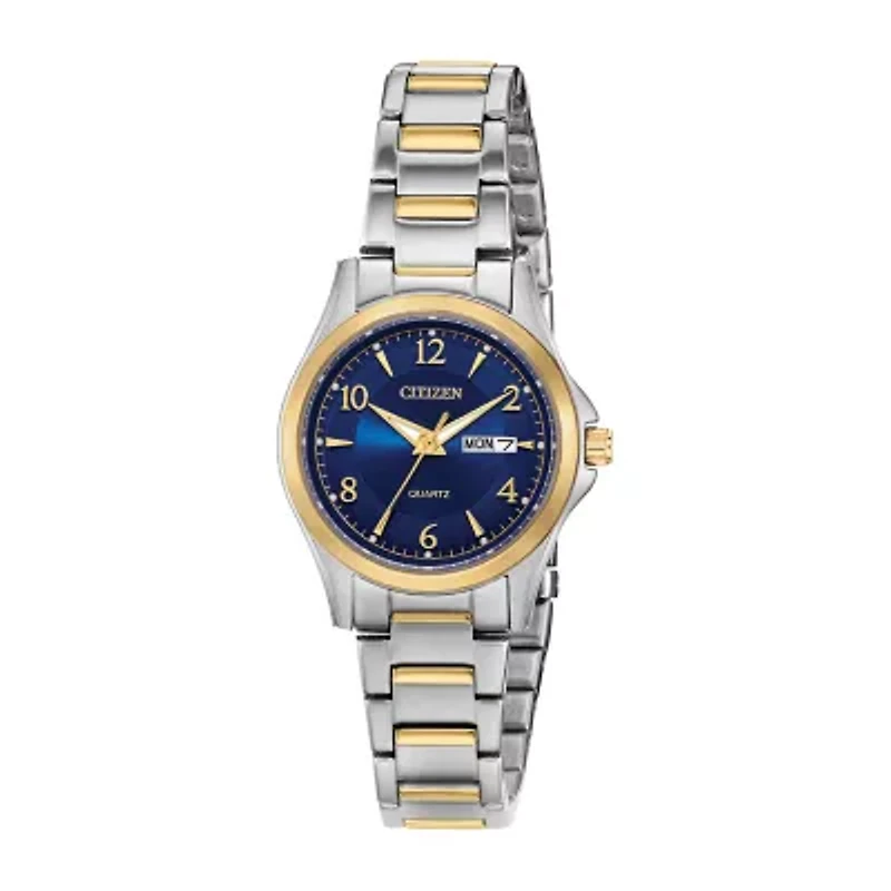 Citizen Quartz Womens Two Tone Bracelet Watch Eq0595-55l
