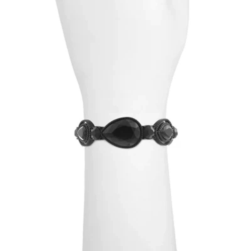 Mixit Black Womens Black Stretch Bracelet