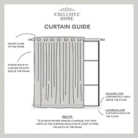 Exclusive Home Curtains Sateen Patio Energy Saving Blackout Grommet Top Single Door Curtain