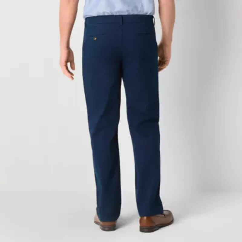 St. John's Bay Stretch Chino Mens Relaxed Fit Flat Front Pant