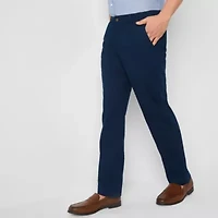 St. John's Bay Stretch Chino Mens Relaxed Fit Flat Front Pant