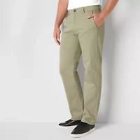 St. John's Bay Stretch Chino Mens Relaxed Fit Flat Front Pant