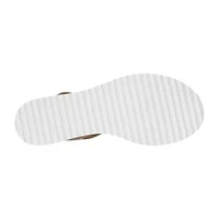 Skechers Bobs Womens Desert Kiss Gold Crush Strap Sandals