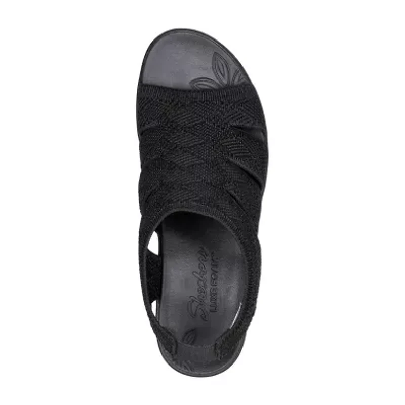 Skechers Womens Pier Lite Memory Maker Wedge Sandals
