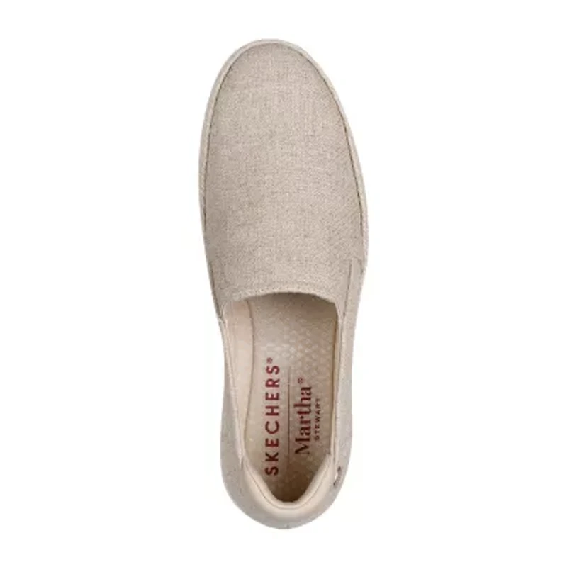 Skechers Bobs Martha Stewart Sesame By The Bay Womens Round Slip-On Shoe